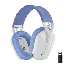 Deals, Discounts & Offers on  - Logitech G435 Lightspeed and Bluetooth Wireless Over Ear Gaming Headphones - Lightweight with Dual mics, 18h Battery, Compatible with Dolby Atmos, PC, PS4, PS5, Mobile - White