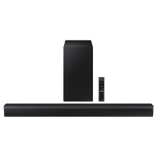 Deals, Discounts & Offers on  - Samsung Soundbar (HW-C45E/XL) 2.1 Channel, 300W, Dolby Digital, 3 Speakers, Wireless Subwoofer, Bluetooth Enabled and DTS Virtual X Experience Sound (Black)