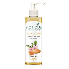 Deals and Offers on - Biotique Almond Oil Ultra Rich Body Wash| Maintains Skins Natural pH |100% Botanical Extracts| Soap-Free Body Wash Suitable Deals, Discounts & Offers on - Biotique Almond Oil Ultra Rich Body Wash| Maintains Skins Natural pH |100% Botanical Extracts| Soap-Free Body Wash Suitable