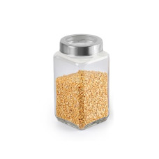Deals and Offers on - CELLO Qube Fresh Glass Storage Jar, Air Tight, See-Through Lid, Clear, 1000 ml Deals, Discounts & Offers on - CELLO Qube Fresh Glass Storage Jar, Air Tight, See-Through Lid, Clear, 1000 ml