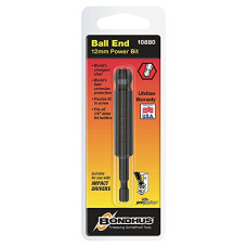Deals, Discounts & Offers on  - Bondhus 10880 12Mm Ball End Tip Power Bit With Proguard Fini