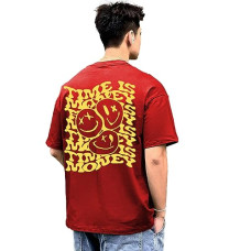 Deals, Discounts & Offers on Men - RIGO Printed Oversized T-Shirts for Men | Drop Shoulder T-Shirt