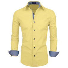 Deals, Discounts & Offers on Men - Zombom Men's Solid Cotton Blend Classic Fit Full Sleeve Casual Shirts