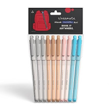 Deals and Offers on - Classmate Hook Ball Pen- Blue (Pack of 10)|Multicolour Body Pens|Attractive Pastel Shades for Boys & Girls|Smooth Writing Ball Pen|Unique Design Deals, Discounts & Offers on - Classmate Hook Ball Pen- Blue (Pack of 10)|Multicolour Body Pens|Attractive Pastel Shades for Boys & Girls|Smooth Writing Ball Pen|Unique Design