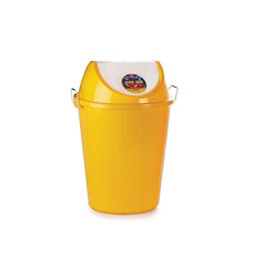 Deals and Offers on - ARISTO Swing Garbage Waste Dustbin Trash Bucket 60 Liters Yellow Color Can Be Used Deals, Discounts & Offers on - ARISTO Swing Garbage Waste Dustbin Trash Bucket 60 Liters Yellow Color Can Be Used