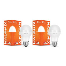 Deals and Offers on - Halonix Astron Plus Base E27 7-Watt LED Bulb (Pack of 2, Cool Day Light) Deals, Discounts & Offers on - Halonix Astron Plus Base E27 7-Watt LED Bulb (Pack of 2, Cool Day Light)