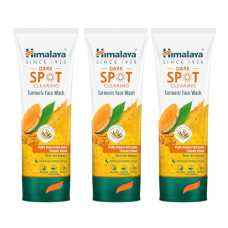 Deals, Discounts & Offers on Beauty Care - Himalaya Dark Spot Clearing Turmeric Face Wash | Reduce dark spots in 7 days | Organically sourced & Cold-pressed turmeric | 100ml (Pack of 3)