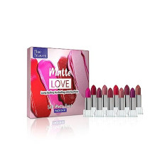 Deals, Discounts & Offers on Beauty Care - Blue Heaven Matte Love Mini Lipsticks, Pack of 10 | Hydrating & Moisturizing Mini Roll on Lipsticks, 13gm
