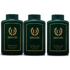 Deals, Discounts & Offers on Beauty Care - DENVER Hamilton Premium Body Talc - 100GM Each (Pack of 3) | Scented Talcum Powder For Men