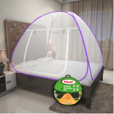 Deals and Offers on - Kolar Polyester Adults Washable Foldable Double Bed Mosquito Net(Purple, Tent) Deals, Discounts & Offers on - Kolar Polyester Adults Washable Foldable Double Bed Mosquito Net(Purple, Tent)