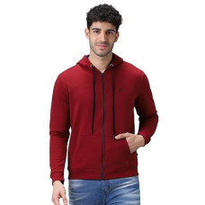 Deals, Discounts & Offers on Men - Urbano Fashion Men's Color Block Winter Hooded Sweatshirt