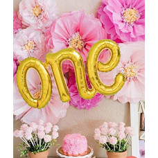 Deals, Discounts & Offers on  - AMFIN ONE Alphabet Foil Balloons, 1st birthday decoration