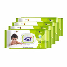 Deals, Discounts & Offers on Baby Care - Little Angel Super Soft Cleansing Baby Wipes Lid Pack, 288 Count, Enriched with Aloe vera & Vitamin E, pH balanced, Dermatologically Tested & Alcohol-free, Pack of 4,72 count/pack