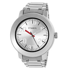 Deals, Discounts & Offers on Men - Amazon Brand - Symbol Analog Silver Dial Men's Watch-AZ-SYM-SS21A-04B