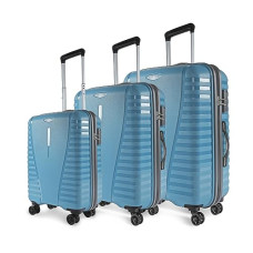Deals, Discounts & Offers on  - Aristocrat Airpro Set of 3 Hard Luggage (55+66+76cm) | Cabin, Medium and Large Check-in Luggage | Lightweight Luggage with Strong Wheels, Secured Zip and Secured Combination Lock | Cross Teal