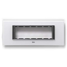 Deals, Discounts & Offers on Home Improvement - Anchor By Panasonic 66906BA Roma Urban Modular Polycarbonate 6M Square (Brushed Aluminium, Pack of 5)