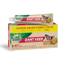 Deals and Offers on - Zandu Dantveer, 500g, Indias 1st Ayurvedic toothpaste with Irimedadi oil | Scientifically proven Deals, Discounts & Offers on - Zandu Dantveer, 500g, Indias 1st Ayurvedic toothpaste with Irimedadi oil | Scientifically proven