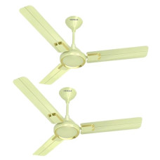Deals, Discounts & Offers on  - Havells Glaze 1200mm 1 Star Energy Saving Ceiling Fan (Pearl Ivory Gold, Pack of 2)