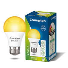 Deals, Discounts & Offers on  - Crompton Dyna Ray 9W Round E27 LED Warm White Pack of 1