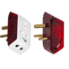 Deals, Discounts & Offers on Electronics - IONIX Mihir Model 3 Pin Plastic Travel Universal Multi Power Plug Adapter (White)