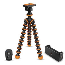 Deals, Discounts & Offers on  - Amazon Basics Gorilla Tripod/Mini 33 cm (13 Inch) Tripod for Mobile Phone with Phone Mount & Remote, Flexible Gorilla Stand