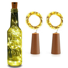 Deals, Discounts & Offers on  - Lexton 20 LED 2 Meter Wine Bottle Cork Lights Copper Wire String Lights - Battery Operated (Battery Not Included) |for Indoor & Outdoor Decorations (Warm White, Pack of 2), standard (Lex-20led/2MCork)