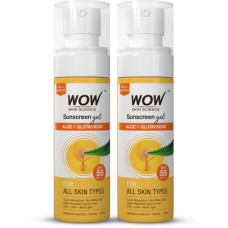 Deals, Discounts & Offers on  - WOW SKIN SCIENCE Sunscreen - SPF Spf 55 Pa+++ PA+++ Sunscreen Matte Finish - Spf 55 Pa+++ - Very High Broad Spectrum - Uva &Uvb Protection - Quick Absorb - No Parabens, Silicones, Mineral Oil, Oxide, Color & Benzophenone, 100mL (Pack of 2)(200 ml)