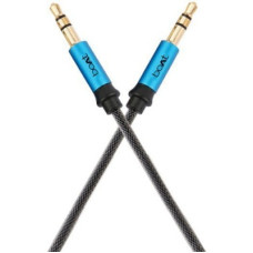 Deals, Discounts & Offers on Mobile Accessories - boAt AUX Cable 1.5 m AUX 500(Compatible with Premium Stereo Devices, Blue, Grey, One Cable)