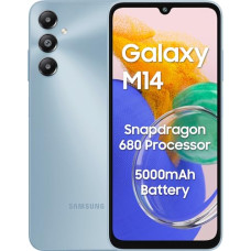 Deals, Discounts & Offers on Electronics - Samsung Galaxy M14 4G (Arctic Blue,4GB,64GB) | 50MP Triple Cam | 5000mAh Battery | Snapdragon 680 Processor | 2 Gen. OS Upgrade & 4 Year Security Update | 8GB RAM with RAM Plus | Without Charger