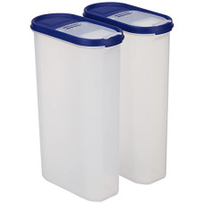 Deals and Offers on - Amazon Brand - Solimo Modular Plastic Container and Dispenser, Set of 2 (3000 ml Each) Deals, Discounts & Offers on - Amazon Brand - Solimo Modular Plastic Container and Dispenser, Set of 2 (3000 ml Each)
