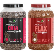 Deals, Discounts & Offers on Food and Health - LIVYOR Combo Chia Seeds & Flax Seeds