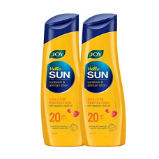 Deals and Offers on - Joy Anti Tan Sunscreen Lotion For Body & Face with SPF 20 PA++ (600ml) | Moisturizes and Controls Tanning along with Sun Protection | For Oily, Dry, Sensitive & Acne Prone Skin | For Men & Women Deals, Discounts & Offers on - Joy Anti Tan Sunscreen Lotion For Body & Face with SPF 20 PA++ (600ml) | Moisturizes and Controls Tanning along with Sun Protection | For Oily, Dry, Sensitive & Acne Prone Skin | For Men & Women