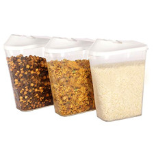 Deals and Offers on - Steelo Skippar Plastic Storage Container, 3 Pcs Set, (1000 ml x3) Deals, Discounts & Offers on - Steelo Skippar Plastic Storage Container, 3 Pcs Set, (1000 ml x3)
