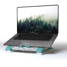Deals, Discounts & Offers on Laptop Accessories - STRIFF FLSSB Laptop Stand, MacBook Stand, Portable Laptop Stand, Gaming Laptop Stand, Foldable Laptop Stand Compatible with MacBook, Laptop,Tablet (Sky)