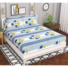 Deals and Offers on - BSB HOME Microfiber 144 TC Aspire 2.O Collections Soft Breathable Wrinklefree Floral Printed Double Bedsheets with 2 Regular Size Pillow Covers, Color White & Blue Rose Deals, Discounts & Offers on - BSB HOME Microfiber 144 TC Aspire 2.O Collections Soft Breathable Wrinklefree Floral Printed Double Bedsheets with 2 Regular Size Pillow Covers, Color White & Blue Rose