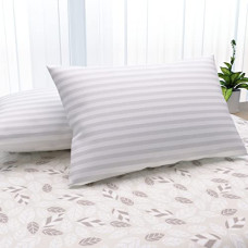 Deals, Discounts & Offers on  - LA VERNE Virgin Microfibre Blown Technology Filled Luxurious Anti Bacterial Cloth Sleeping Pillow Pack of 2 (27X16 Inch) (White)