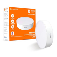 Deals, Discounts & Offers on  - Orient Electric Full Screen 12W Rimless LED Surface Panel Light, Cool White Light, Round, Pack of 1, Surface Ceiling LED Light (No False Ceiling Required)