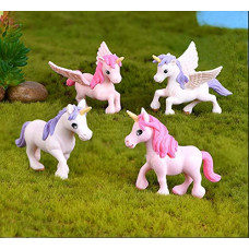 Deals, Discounts & Offers on Home Decor & Festive Needs - Chocozone Pack of 4 Cute Unicorn Miniatures Garden Decoration Gifts For Kids & Girlfriend