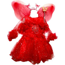 Deals, Discounts & Offers on  - [Size 1 - 2 Years] STUMBLE FASHIONGirls Midi/Knee Length Festive/Wedding Dress(Red, Full Sleeve)