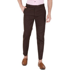 Deals, Discounts & Offers on  - [Size 40] KANU FASHION WORLDMen Regular Fit Brown Cotton Blend Trousers