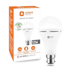 Deals and Offers on - Orient Electric 12W Emergency LED bulb| Rechargeable LED light| 2 hours battery backup| Up to 4 kV surge protection| 6500K, Cool White| B22d base| Made in India| Pack of 1 Deals, Discounts & Offers on - Orient Electric 12W Emergency LED bulb| Rechargeable LED light| 2 hours battery backup| Up to 4 kV surge protection| 6500K, Cool White| B22d base| Made in India| Pack of 1