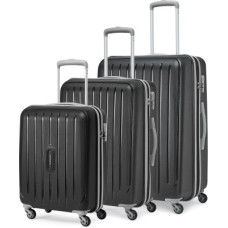 Deals and Offers on - ARISTOCRATHard Body Set of 3 Luggage 4 Wheels - Cabin+Medium+Large (55+65+75 cm) Poly propylene 4 Spinner Wheels Trolley - Black Deals, Discounts & Offers on - ARISTOCRATHard Body Set of 3 Luggage 4 Wheels - Cabin+Medium+Large (55+65+75 cm) Poly propylene 4 Spinner Wheels Trolley - Black