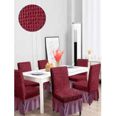 Deals and Offers on - Cortina Dining Chair Slipcovers with Skirt|Pack of 6 Deals, Discounts & Offers on - Cortina Dining Chair Slipcovers with Skirt|Pack of 6