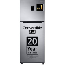 Deals, Discounts & Offers on Home Appliances - [Use AXIS and ICICI Credit and Debit Card] SAMSUNG 363 L Frost Free Double Door 1 Star Convertible Refrigerator with Convertible 5-in-1 , Digital Inverter with Display(Refined Inox, RT39C5511S9/HL)
