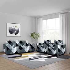 Deals and Offers on - Cortina Embossed Printed Sofa Cover Big Elasticity Cover Stretch Universal Sofa Slipcover 5 Seater (3 Seater Size 185-230cm and 1 Seater Size 90-145cm) Deals, Discounts & Offers on - Cortina Embossed Printed Sofa Cover Big Elasticity Cover Stretch Universal Sofa Slipcover 5 Seater (3 Seater Size 185-230cm and 1 Seater Size 90-145cm)