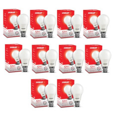 Deals, Discounts & Offers on  - Eveready 12W Led Light Bulb | High Efficiency & Glare-Free Light | 4KV Surge Protection | with Wide Operating Voltage Range | 100 Lumens Per Watt | Cool Day Light (6500K) | Pack of 10 b22d