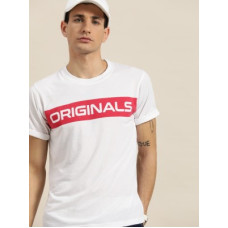 Deals, Discounts & Offers on  - Moda RapidoMen Printed Round Neck Polyester White T-Shirt