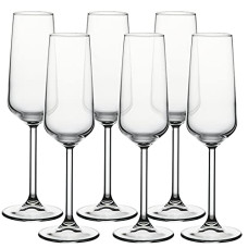 Deals, Discounts & Offers on  - Pasabahce Allegra Wine/Liqueur Glass 195 ml 6 Pcs Set (Champagne Flute)