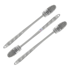 Deals, Discounts & Offers on Home Improvement - Heart Home Bottle Cleaning Brush|Silicone Water Bottle Cleaner|Brush with Long Handle|Reusable Cleaning Brush|Bottle Brush Cleaner Set|Pack of 3 (Gray)