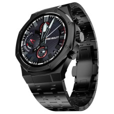 Deals, Discounts & Offers on Electronics - Fire-Boltt Royale Luxury Stainless Steel Smart Watch 1.43 AMOLED Display, Always On Display, 750 NITS Peak Brightness 466 * 466 px Resolution. Bluetooth Calling, IP67, 75Hz Refresh Rate (Black)